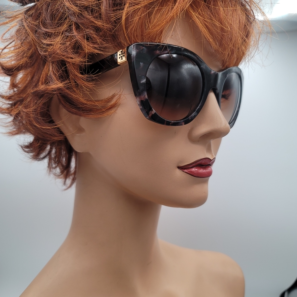 NWT Tory Burch Stunning Pearl Tortoise TY7097 Sunnies Sunglasses - Picture 4 of 7